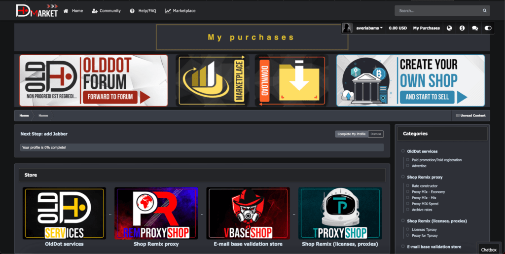 AffDays Personal Account screenshot