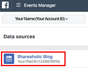 How to find your Facebook Pixel ID