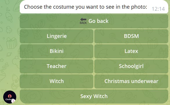 costumes options