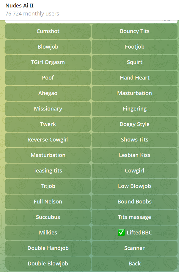 AffDays undressing modes in Nudes Ai