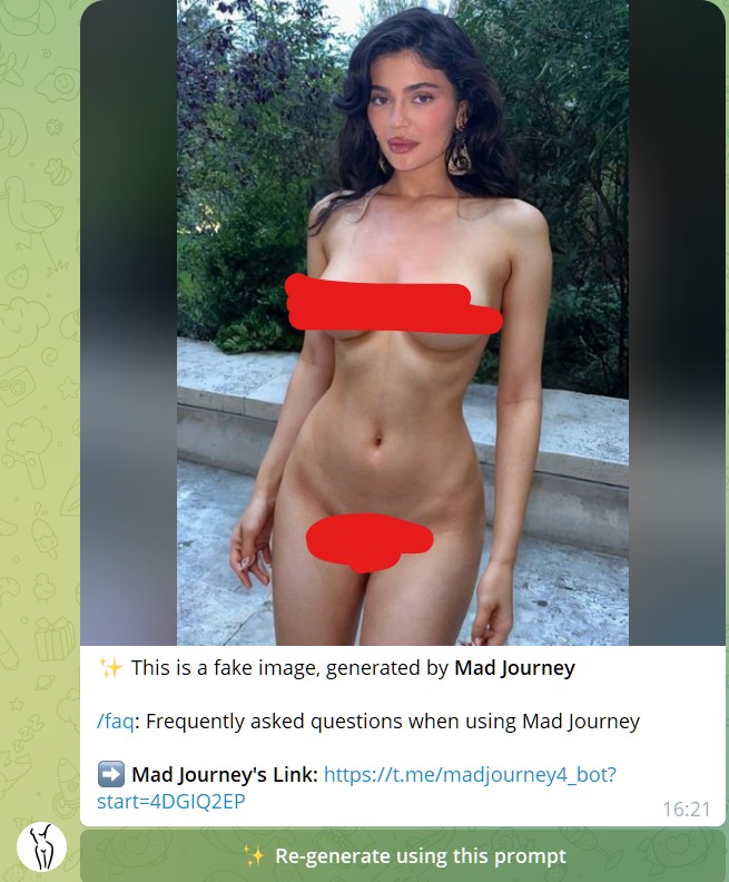 the result of mad journey generation process