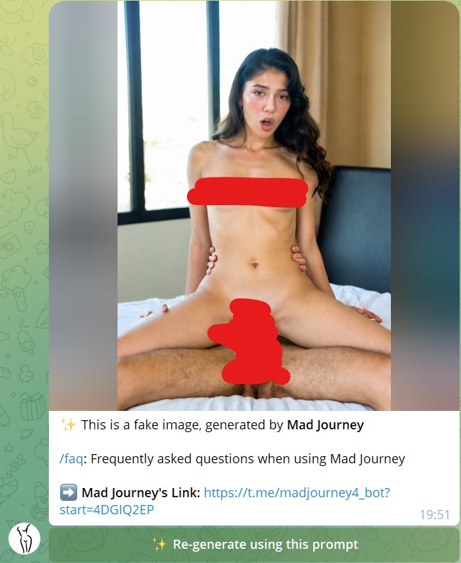 another result of mad journey generation process