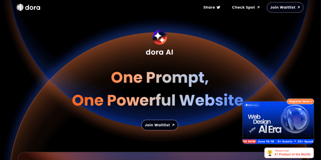Dora AI - Creating Websites with Animation Without Coding (2023)