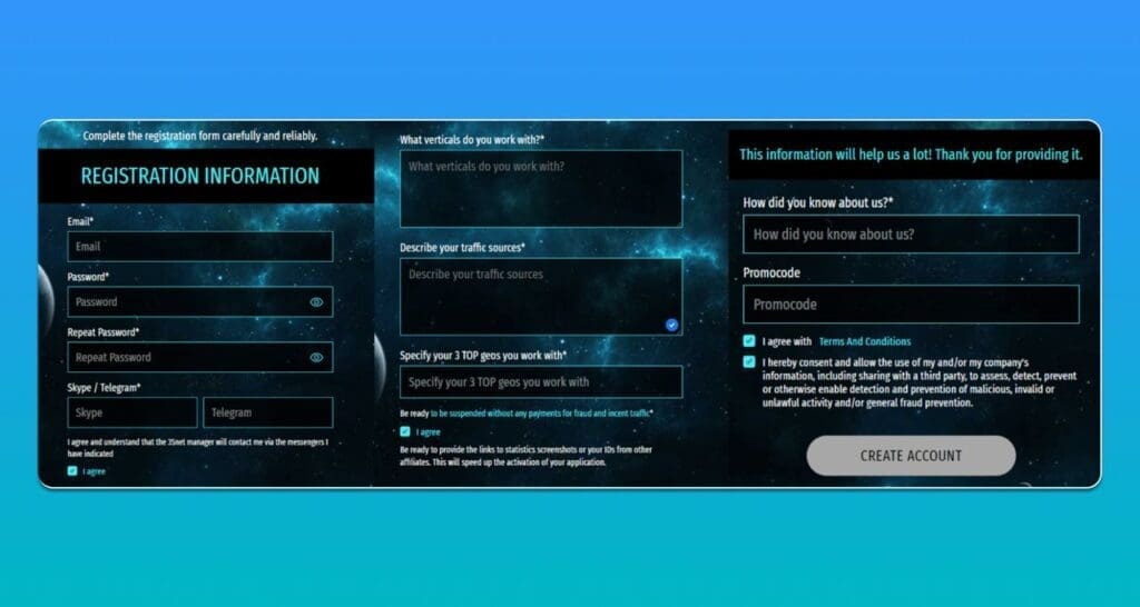 registration process