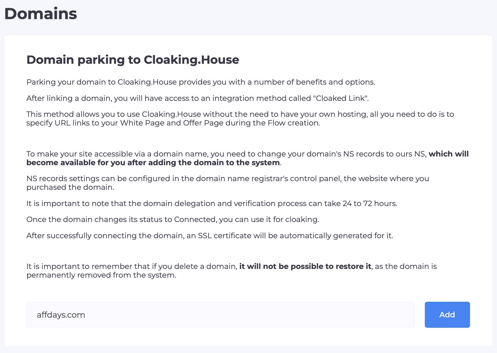CloakingHouse descripción del servicio y reseña 2024 2024