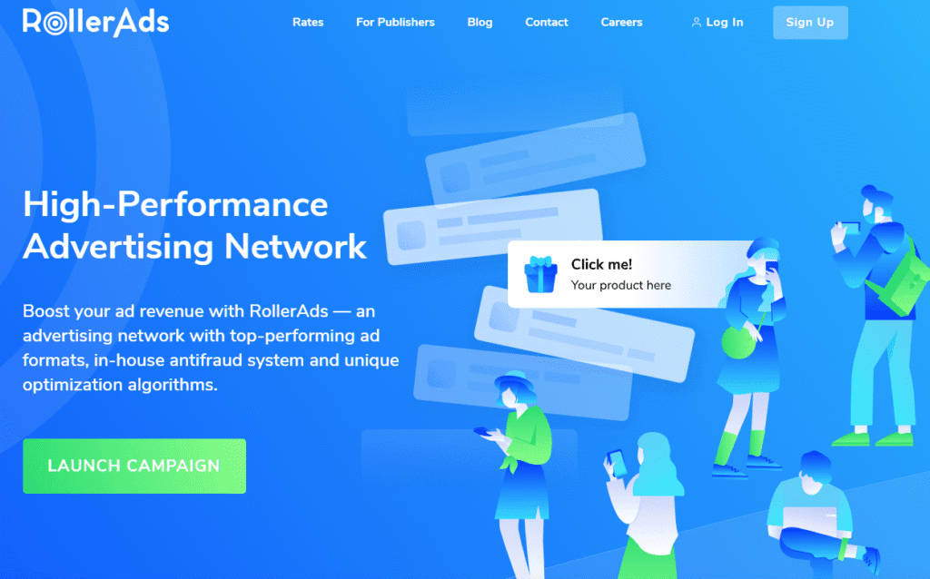 AffDays rollerads homepage screenshot