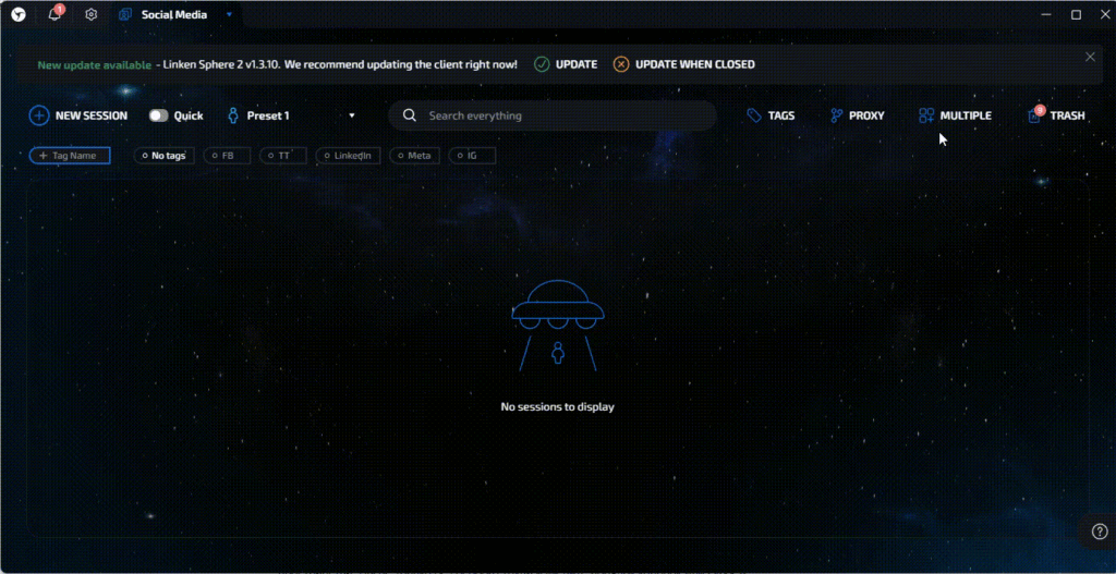 AffDays bulk profile creation page