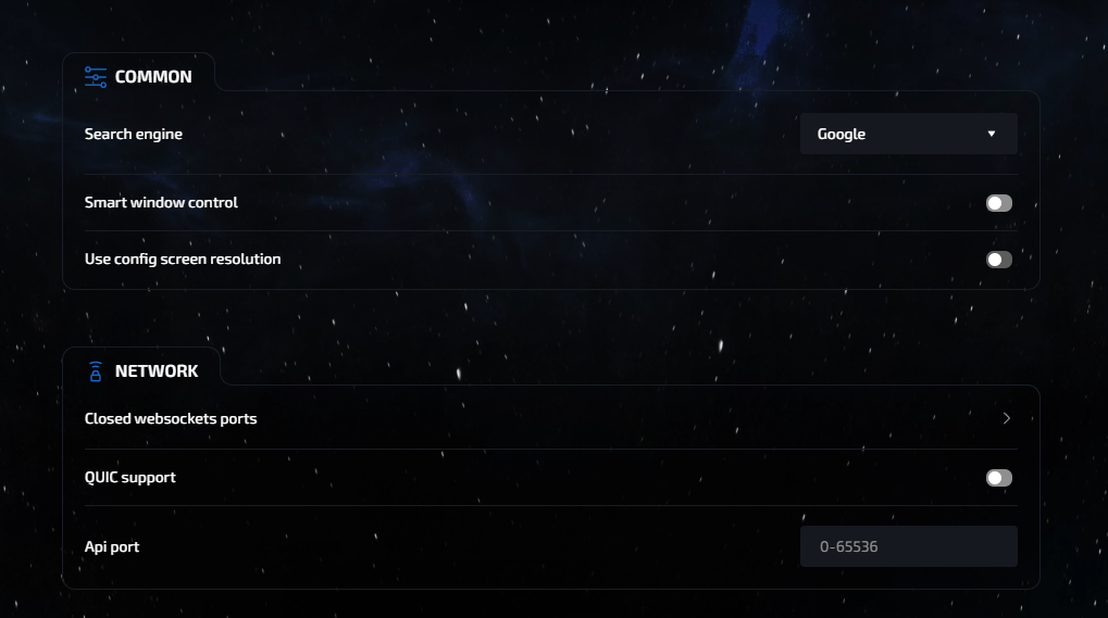 AffDays common settings