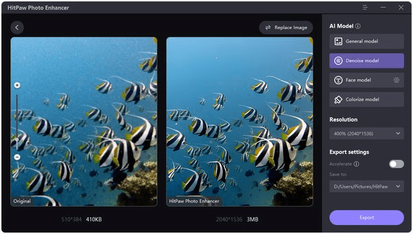 Un ejemplo de inteligencia artificial que mejora la calidad del video con peces