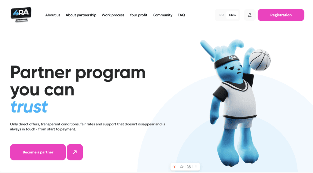 AffDays 4RABET Partner homepage