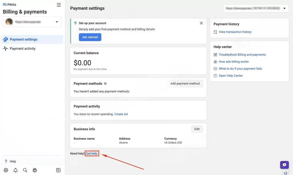 11 Ways to Link a Payment Card to Facebook Ads 2024'billing and payments' section