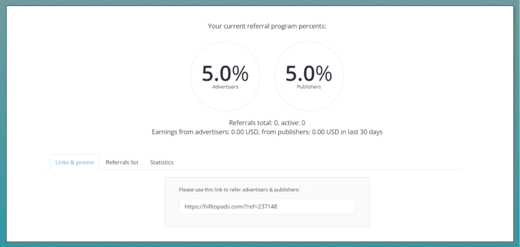 referral program page