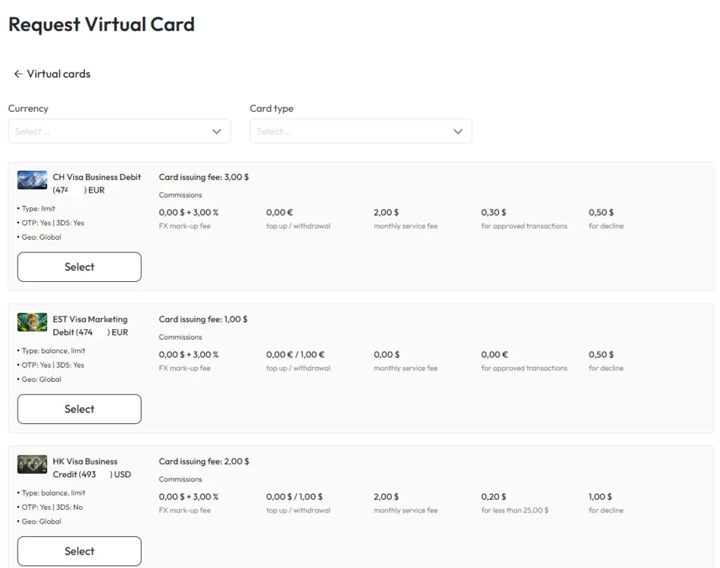 Combo Cards Trusted Virtual Cards for Affiliate Marketing 2024