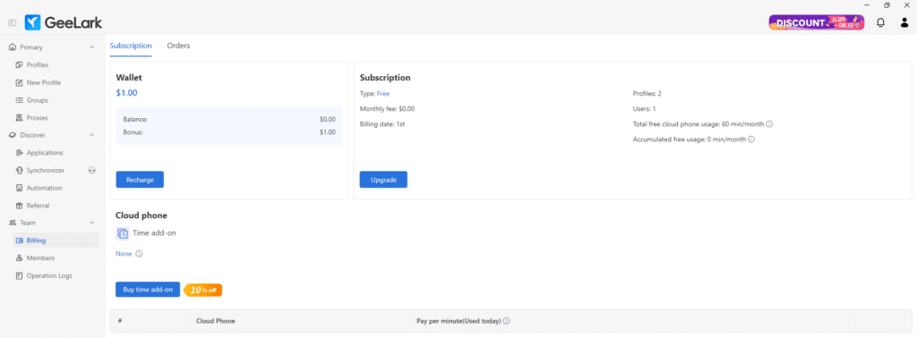AffDays payment options in the browser