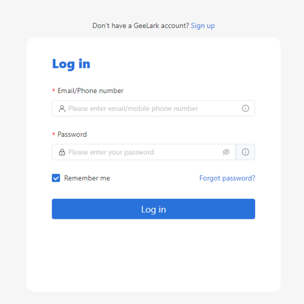 AffDays the log in window