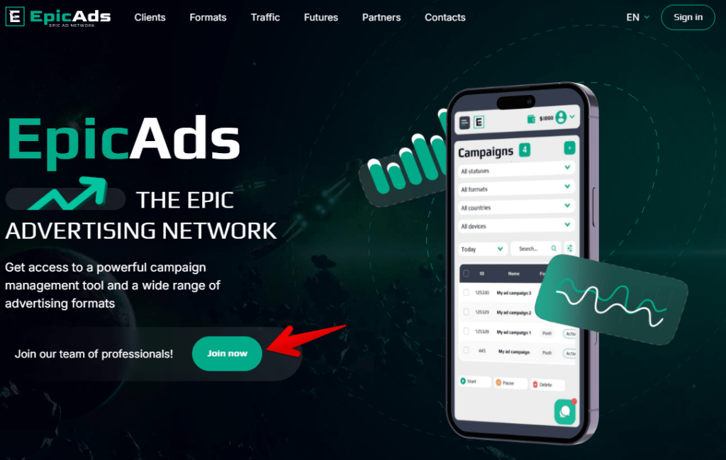 Review of EpicAdsNet Ad Network with High Quality Traffic 2024