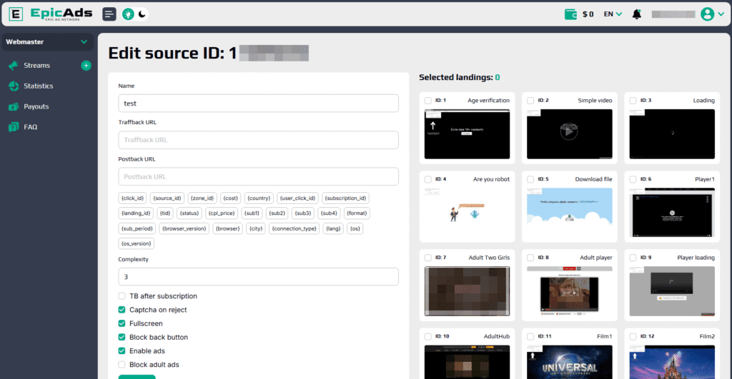 AffDays editing sources