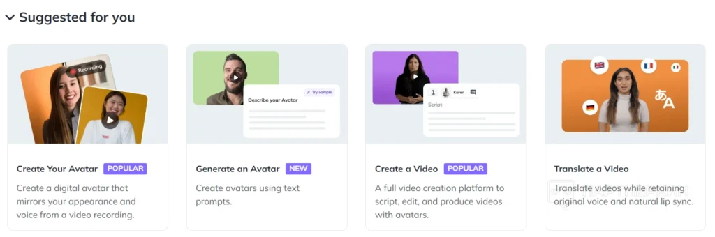 AffDays HeyGen's interface