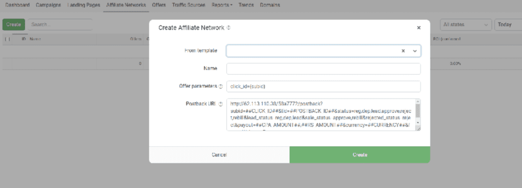 postback setup process pt.3