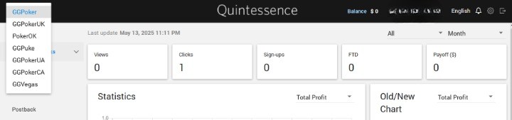 tracking links tab