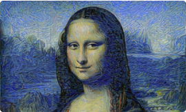mona lisa in van gogh's style