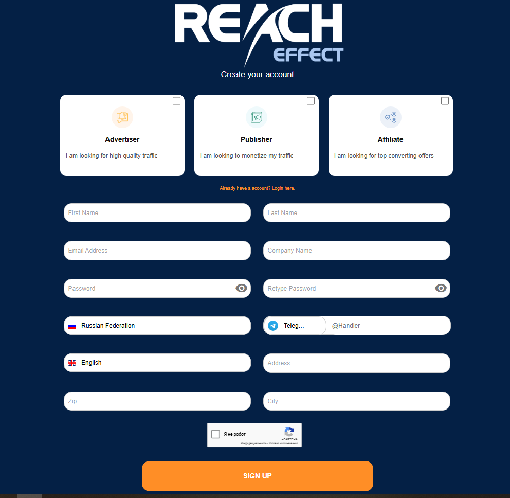 reacheffect homepage