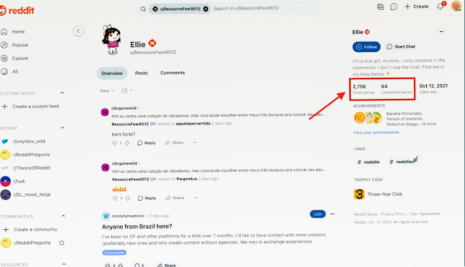 AffDays what reddit karma looks like