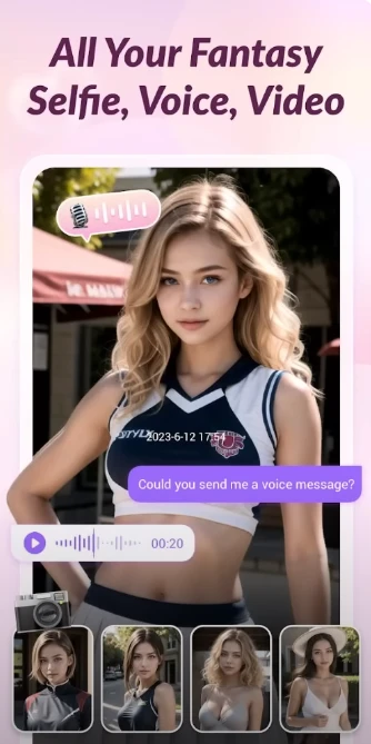 example of an ad creative that promotes an AI dating offer