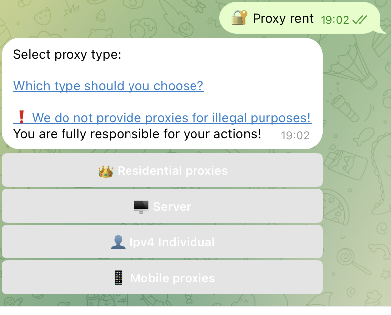 the Lilproxy telegram proxy service