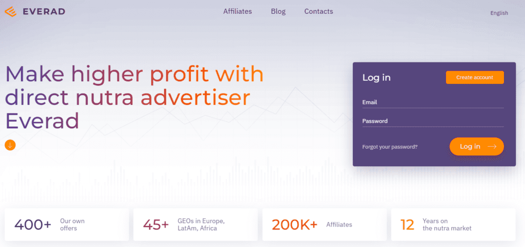 Example of a nutra affiliate network