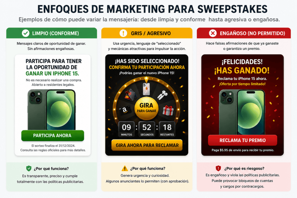 enfoques de marketing para sweepstakes