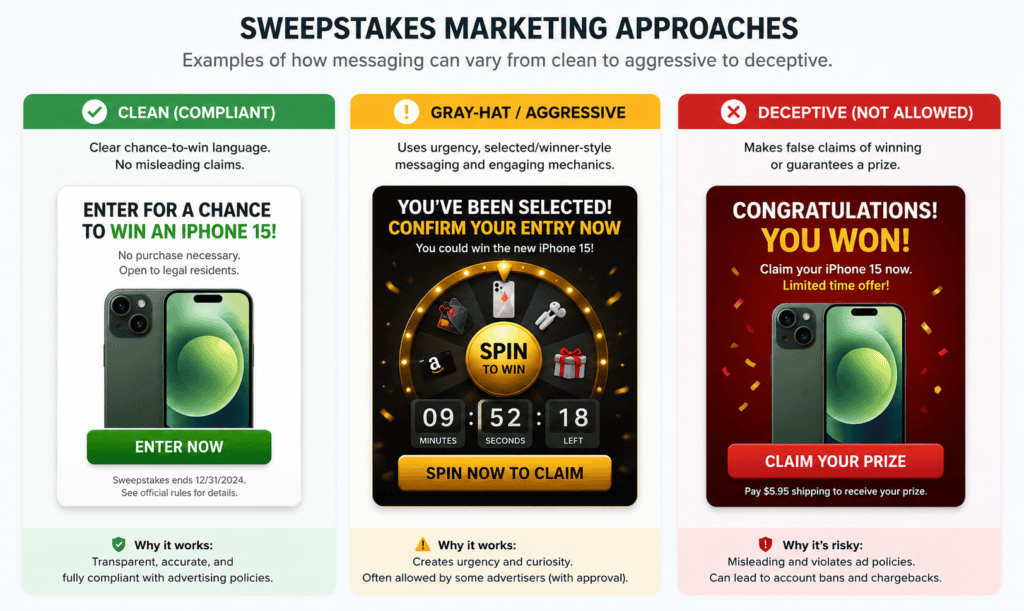 sweepstakes affiliate marketing approaches