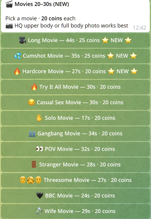 opciones de película en Undrezz
